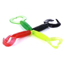 HENGJIA SO105 20 PCS 3.5cm/0.9g Double Tailed Bait Soft Bait for Sea Fishing (Green)