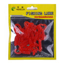 HENGJIA SO105 20 PCS 3.5cm/0.9g Double Tailed Bait Soft Bait for Sea Fishing (Red)