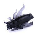 HENGJIA SO104 50 PCS 2.5cm/0.6g Insect Cricket Shaped Carp Simulation Bait Soft Bait for Fishing (Black)