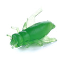HENGJIA SO104 50 PCS 2.5cm/0.6g Insect Cricket Shaped Carp Simulation Bait Soft Bait for Fishing (Green)