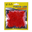 HENGJIA SO104 50 PCS 2.5cm/0.6g Insect Cricket Shaped Carp Simulation Bait Soft Bait for Fishing (Red)