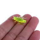 HENGJIA SO104 50 PCS 2.5cm/0.6g Insect Cricket Shaped Carp Simulation Bait Soft Bait for Fishing (Fluorescent Green)