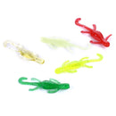 HENGJIA SO103 10 PCS 5cm/1g Gecko Shaped Simulation Fish Bait Soft Bait for Fishing (Green)