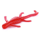 HENGJIA SO103 10 PCS 5cm/1g Gecko Shaped Simulation Fish Bait Soft Bait for Fishing (Red)