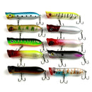 HENGJIA PO032 8cm/12g Simulation Hard Baits Fishing Lures with Hooks Tackle Baits Fit Saltwater and Freshwater (7