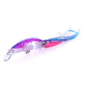 HENGJIA JIZ002 10cm/16.6g Big Octopus Squid Shaped Hard Baits Long Shot Fishing Lures Tackle Baits Fit Sea Fishing and Freshwater Fishing (D)