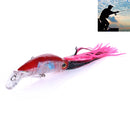 HENGJIA JIZ002 10cm/16.6g Big Octopus Squid Shaped Hard Baits Long Shot Fishing Lures Tackle Baits Fit Sea Fishing and Freshwater Fishing (F)