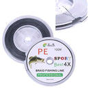 HENGJIA FLP41G 100m Gray 4 Series Strong Weaving Line Fishing Line PE Fishing Line (1.5)