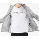 Summer Nylon Waterproof and Breathable Fabric Anti-ultraviolet Hooded Sun Protection Shirt for Men (Color:Gray Size:L)