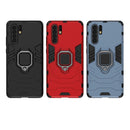 PC + TPU Shockproof Protective Case for Huawei Mate P30 Pro, with Magnetic Ring Holder (Black)