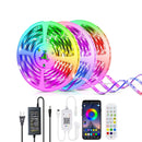 3 PCS YWXLight 15m SMD 5050 270 LEDs Music Synchronization Remote Control WiFi APP Control RGB Color-Changing LED Strap Light (Color:Waterproof Size:US Plug)
