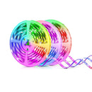 3 PCS YWXLight 15m SMD 5050 270 LEDs Music Synchronization Remote Control WiFi APP Control RGB Color-Changing LED Strap Light (Color:Waterproof Size:US Plug)