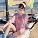 Women Cover Belly Look Thin Swimwear Three-piece Suit (Color:Pink Size:S)