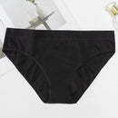 Antibacterial Second Suction Breathable Four-layer Leakproof Physiological Underwear For Women (Color:Black Size:XXXL)