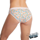 Antibacterial Second Suction Breathable Four-layer Leakproof Physiological Underwear For Women (Color:Black Size:M)
