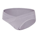 Summer Thin Cotton Low-rise Belly Support Pregnant Woman Panties (Color:Light Gray Size:L)