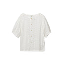 Girls Fashion Casual Lace Top (Color:White Size:140cm)