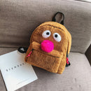 Plush Cute Bird Handbag Double Shoulder Bag Girl Backpack