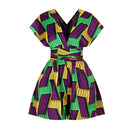 Ladies Casual Loose Print Multi-wear Jumpsuit (Color:FKAH003 Size:M)