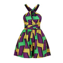 Ladies Casual Loose Print Multi-wear Jumpsuit (Color:FKAH003 Size:M)