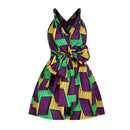Ladies Casual Loose Print Multi-wear Jumpsuit (Color:FKAH003 Size:M)