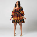Ladies Sexy Slanted Shoulder Elastic Shrink Dress (Color:80239003 Size:M)