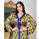 Women Printed Floral Robe Dress (XL)