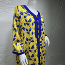 Women Printed Floral Robe Dress (XL)