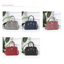 2 in 1 PU Leather Litchi Texture Women's Handbag Single-shoulder Bag Messenger Bag (Black)