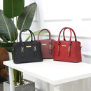 2 in 1 PU Leather Litchi Texture Women's Handbag Single-shoulder Bag Messenger Bag (Black)