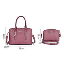 2 in 1 PU Leather Litchi Texture Women's Handbag Single-shoulder Bag Messenger Bag (Blue)