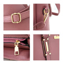 2 in 1 PU Leather Litchi Texture Women's Handbag Single-shoulder Bag Messenger Bag (Blue)