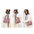 2 in 1 PU Leather Litchi Texture Women's Handbag Single-shoulder Bag Messenger Bag (Red)