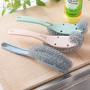 KCASA KC-CS03 Long Handle Pot Dish Bowl Steel Ball Brush Steel Wire Cleaning Dish Washing Brush