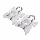 Pair White Window Lift Regulator Slider Clips