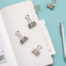 Jordan&Judy YD0018 Metal Binder Clips Long Tail Clips Paper Clips 15Pcs/Box L Size 30Pcs/Box S Size Spring Clips Paper Filing Grip Clamps Office Stationery Binding Supplies