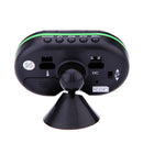 TS-7009VD Digital Voltage Thermometer Luminous Clock Thermometer Temperature Display Voltage Monitor 12/24H