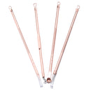 Y.F.M 4pcs Acne Blackhead Remover Needles Set Rose Gold Double Head Pimples Multipurpose Cleansing Tool