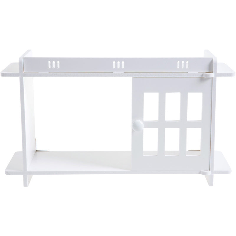 Bathroom Kitchen Storage Rack Wall Punch-free Toilet Washbasin Storage Cabinet