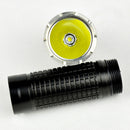 AMUTORCH JMX8 XPL HI 1200LM 5Modes Long-range Tactical LED Flashlight Stainless Steel Attack Head