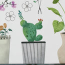 DIY Creative Potted Plant Cactus Wall Sticker Cute Art Vinyl Decal Mural Home Bedroom Decor