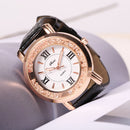 Fashion Women Watch Ladies Rhinestone Leather Analog Quartz Watch