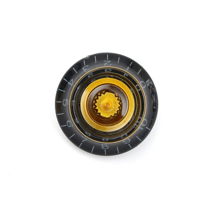 1PC Black Gold Plastic Electric Guitar Volume Voice Speed Knobs For Les Paul Guitar