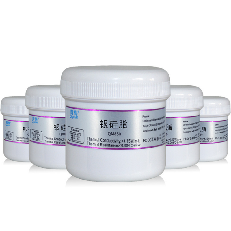 QNPLUM QM850 200g Silver Thermal Paste Grease Compound Silicone Thermal Grease Paste for CPU Cooling