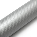 3D Motorcycle Silver Carbon Fiber Vinyl Decal Roll Car Wrap Stickers Sheet Film