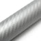 3D Motorcycle Silver Carbon Fiber Vinyl Decal Roll Car Wrap Stickers Sheet Film