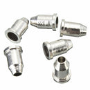 6 x Chrome Guitar String Through Body Ferrule 1/4" String Ferrules for Telecaster