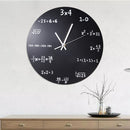 Mathematics Blackboard Clock Wall Clock Home/Office/Classroom Clock Black Powder