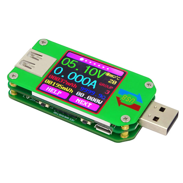 RIDEN UM24/UM24C USB 2.0 Color LCD Display Tester Voltage Current Meter