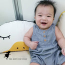 58cm Cute Semicircle Duck Throw Pillow Cotton Cloth Sofa Car Bed Cushion Home Decoration